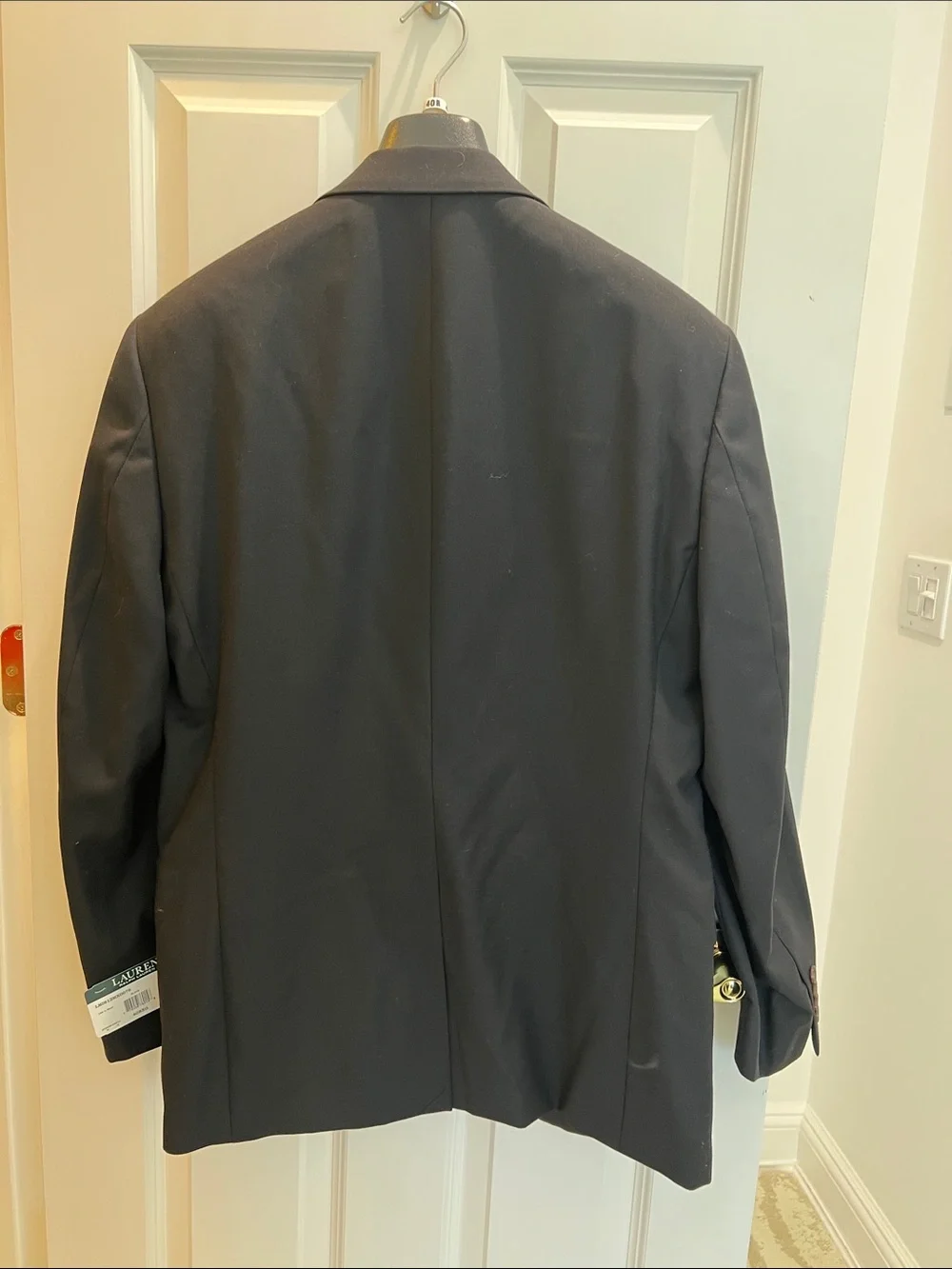Lauren Ralph Lauren Black Men's Blazer Ultraflex Notch Lapel